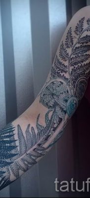 Hűvös páfrány tetoválás a fotón - egy cikk a tetoválás jelentéséről 8