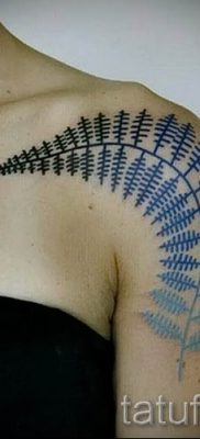 Hűvös páfránytetoválás a fotón - egy cikk a tetoválás jelentéséről 6