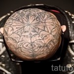 pókháló tetoválás a fején 3