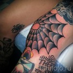 pókháló tetoválás a térden 1