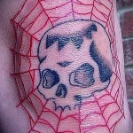pókháló tetoválás a térdén 5