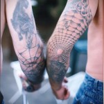 pókháló tetoválás