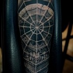pókháló tetoválás - menő teljes kar tetoválás az ember számára