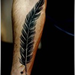 férfi kézi rajz - tetoválás toll fotó