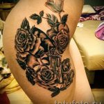 tetováló pisztoly rózsákkal - fotó a kész tetoválásról 01092016 8142 tatufoto.ru