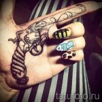 tetováló pisztoly lányoknak - fotó a kész tetoválásról 01092016 6158 tatufoto.ru
