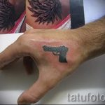 petit pistolet de tatouage - fotó du tatouage fini 01092016 1009 tatufoto.ru