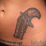 tetoválás pisztoly formájában - fotó a kész tetoválásról 01092016 2071 tatufoto.ru