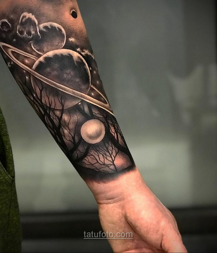 Astronomia tatuażu i kosmos 11.01.2021 №0215 -tatuaż astronomiczny i kosmiczny-