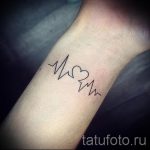 Tätowierung am Handgelenk Puls - ein Beispiel für die fertigen Tätowierung 1