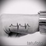 tetoválás a kezén pulzus Fotó - minta a kész tetoválásról 2