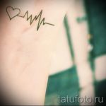 pulzus és jegyzet tetoválás - példa a kész tetoválásra 4