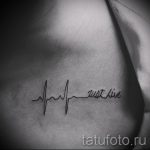 pulzus tetoválás férfiaknak - példa a kész tetoválásra 2