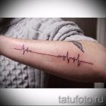 pulzus tetoválás férfiaknak - példa a kész tetoválásra 4