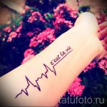 pulzus tetoválás a csuklón - példa a kész tetoválásra 3