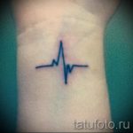 pulzus tetoválás a csuklón - példa a kész tetoválásra 4