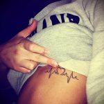 szívimpulzus tetoválás - példa a kész tetoválásra 3