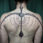 Fotó a nyilas íjász tetoválásról 02/01/2021 №0043 - nyíl íjász tetoválás -