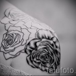 tetoválás kontúr rózsák - fotó opció 15122015 -ből 1. sz