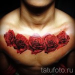 rózsa tetoválás a mellkason - fotó opció 15122015 # 1