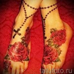 rózsás tetoválás a lábán - fotó opció 15122015 -ből 14. szám