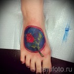 rózsás tetoválás a lábán - fotóopció 15122015 -ből, 26. szám