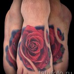 rózsás tetoválás a lábán - fotó opció 15122015 -ből 34. szám