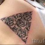 rózsa tetoválás háromszögben - fotó opció 15122015 № 7