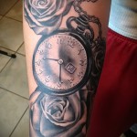rózsa és óra tetoválás - fotó opció 15122015 -ből, 1. sz