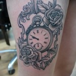 rózsa és óra tetoválás - fotó opció 15122015 -ből 5. sz