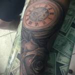 rózsa és óra tetoválás - fotó opció 15122015 -ből, 7. szám