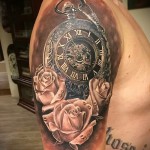 rózsa és óra tetoválás - fotó opció 15122015 -ből 8. sz
