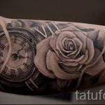 rózsa és óra tetoválás - fotó opció 15122015 -ből 11. szám