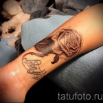 rózsa tetoválás a csuklón - fotó opció 15122015 № 1