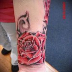 rózsás tetoválás a csuklón - fotóopció 15122015 № 9
