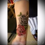 rózsa tetoválás a csuklón - fotó opció 15122015 № 14