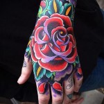 rózsa tetoválás a csuklón - fotó opció 15122015 № 4