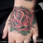 rózsa tetoválás a csuklón - fotó opció 15122015 № 6