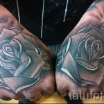 rózsa tetoválás a kezén - fotó opció 15122015 № 15