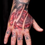 rózsa tetoválás a csuklón - fotó opció 15122015 № 16