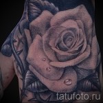rózsa tetoválás a kezén - fotó opció 15122015 № 25