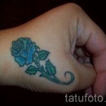 rózsa tetoválás a csuklón - fotó opció 15122015 № 26