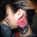 rózsás tetoválás a nyakon - fotó opció 15122015 -ből 11. sz