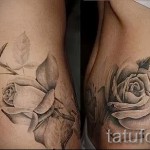 rózsás tetoválás a combon - fotó opció 15122015 № 13