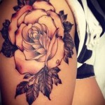 rózsatetoválás a combon - fotóopció 15122015 № 14