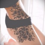 rózsa tetoválás a gyomorban - fotó opció 15122015 № 7