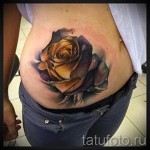 rózsa tetoválás a gyomorban - fotó opció 15122015 № 13