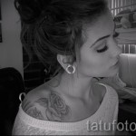 rózsás tetoválás a kulcscsonton - fotó opció 15122015 -ből, 10. sz