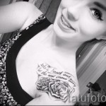 rózsa tetoválás a kulcscsonton - fotóopció 15122015 № 13