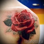 rózsa tetoválás a vállán - fotó opció 15122015 № 1